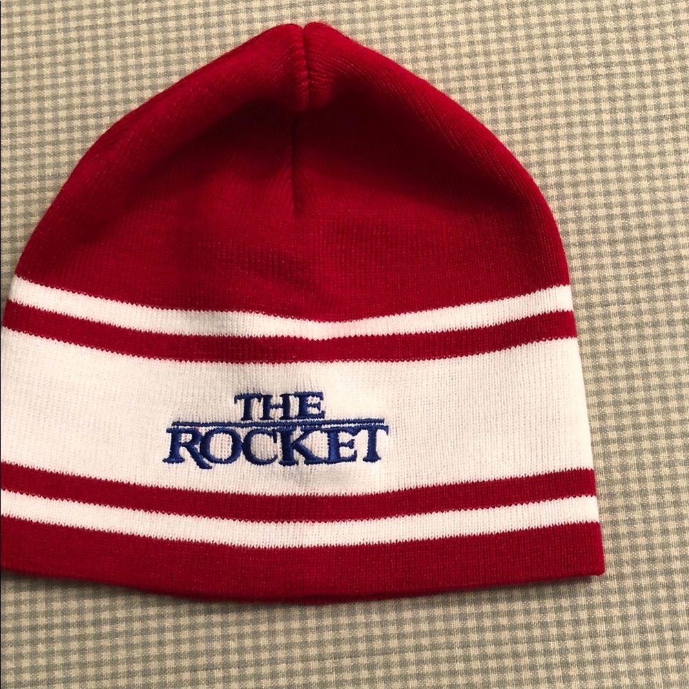 The Rocket 2005 Movie Promo Maurice Richard Red & White Beanie Toque Hat #933